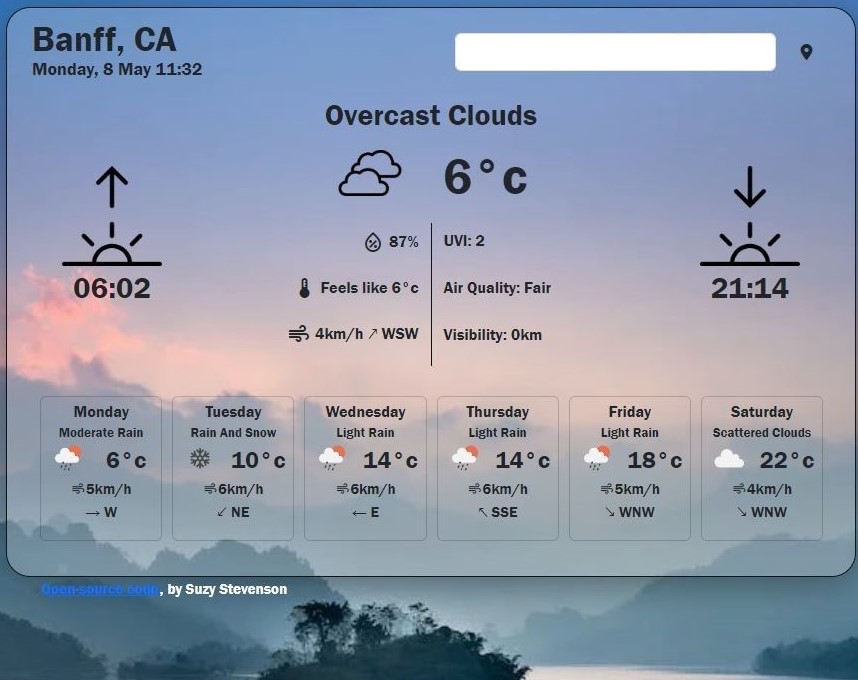 Picture of my weather project